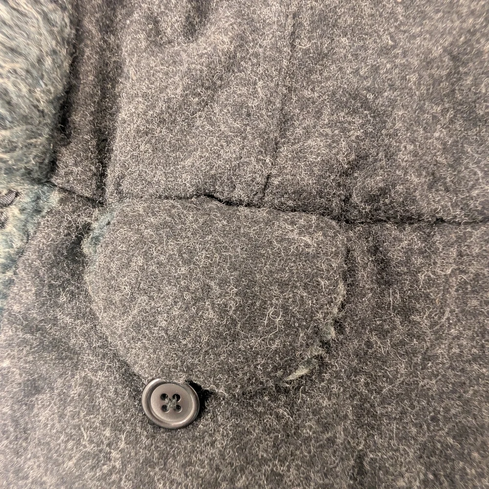 Mens Black Winter Jacket with Fur Lining